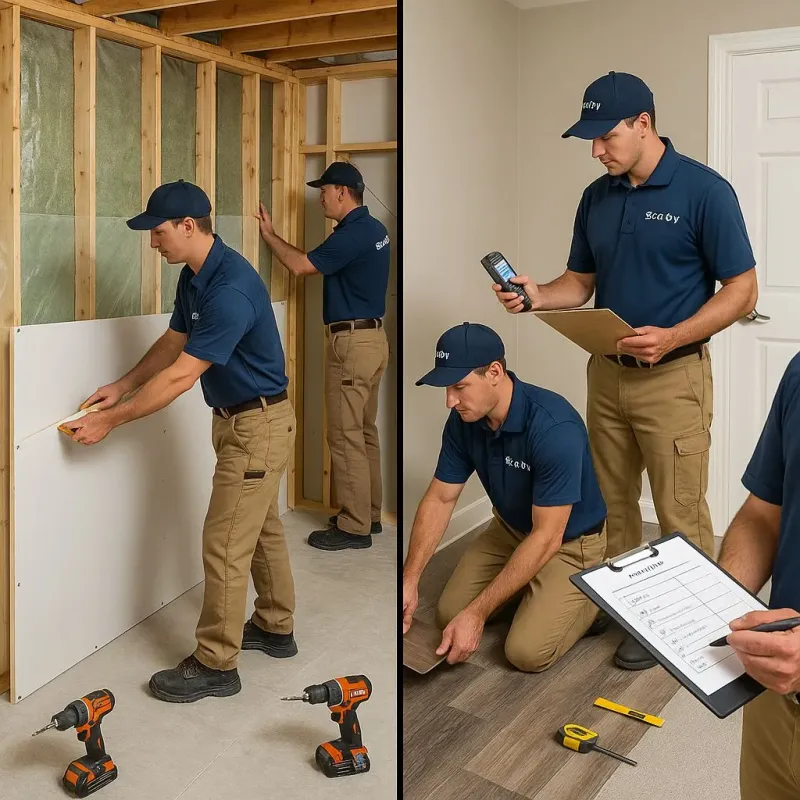 Repairs and Reconstruction process in North Wantagh, NY